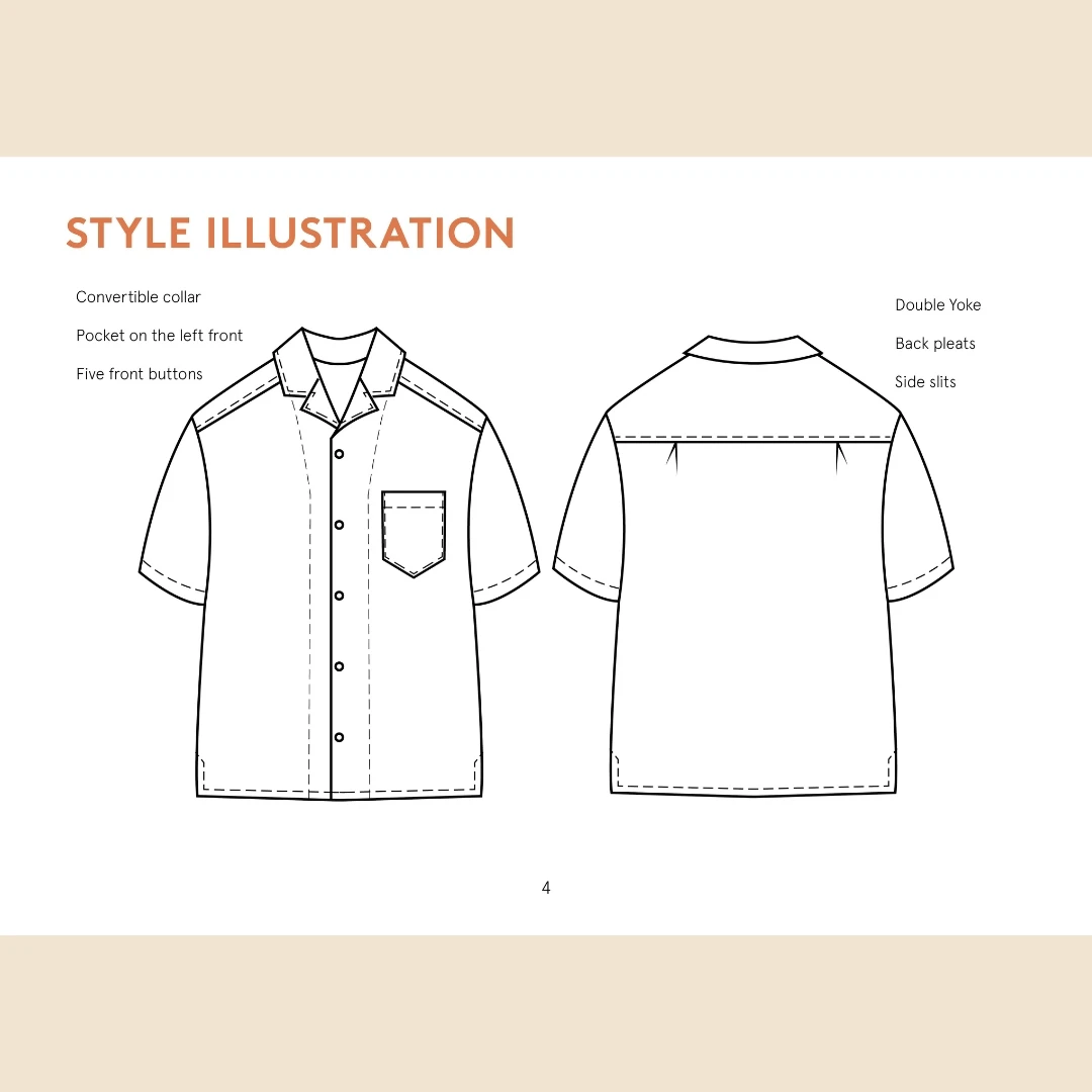 Wardrobe By Me - Men’s Tropical Shirt Pattern (Sizes 2XS-4XL) 11 Wardrobe By Me - Men’s Tropical Shirt Pattern (Sizes 2XS-4XL) - Image 9