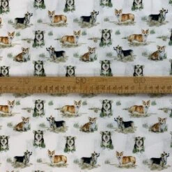 Cotton - Dog Walks -Croft Mill Store true craft dog walks white 100 cotton scale