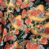 Cotton - Skulls 2 Cotton - Skulls -Croft Mill Store true craft skulls john louden korean crafting fabric black orange red tattoo floral fold