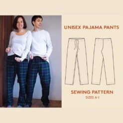 Wardrobe By Me - Unisex Pyjama Pants Pattern (Sizes A-I)