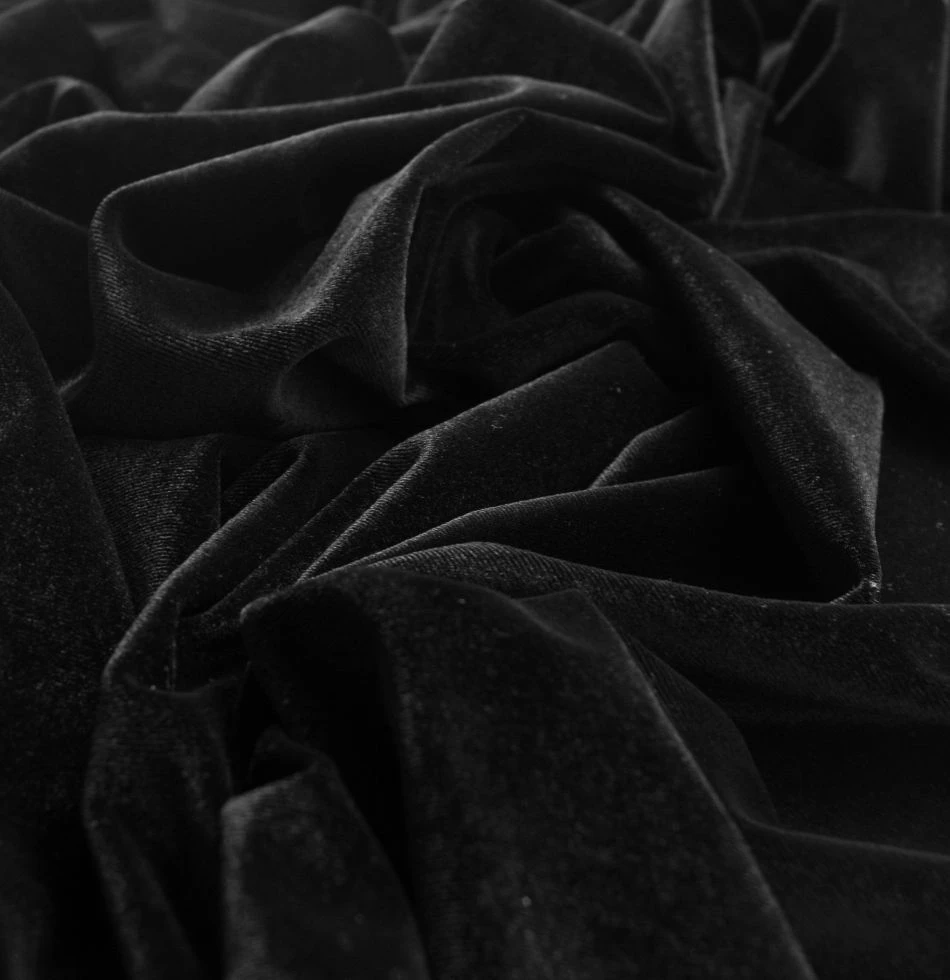 Stretch Velvet - Black 4 Stretch Velvet - Black - Image 2