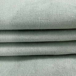 Velvet Needlecord - Mint 8 Velvet Needlecord - Mint -Croft Mill Store velvet needlecord shirting fabric mint green front fold