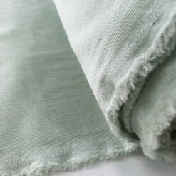 Velvet Needlecord - Mint 9 Velvet Needlecord - Mint -Croft Mill Store velvet needlecord shirting fabric mint green front roll