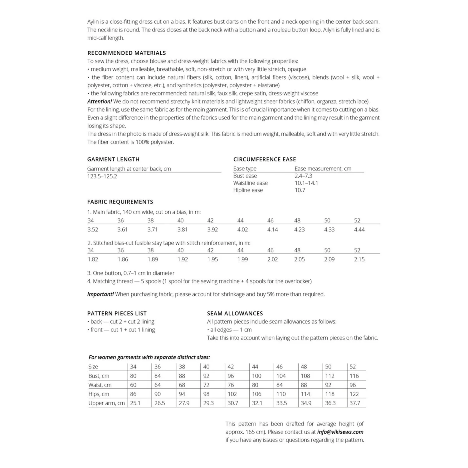 Vikisews - Ailyn Dress Sewing Pattern (UK 6-24) 5 Vikisews - Ailyn Dress Sewing Pattern (UK 6-24) - Image 3