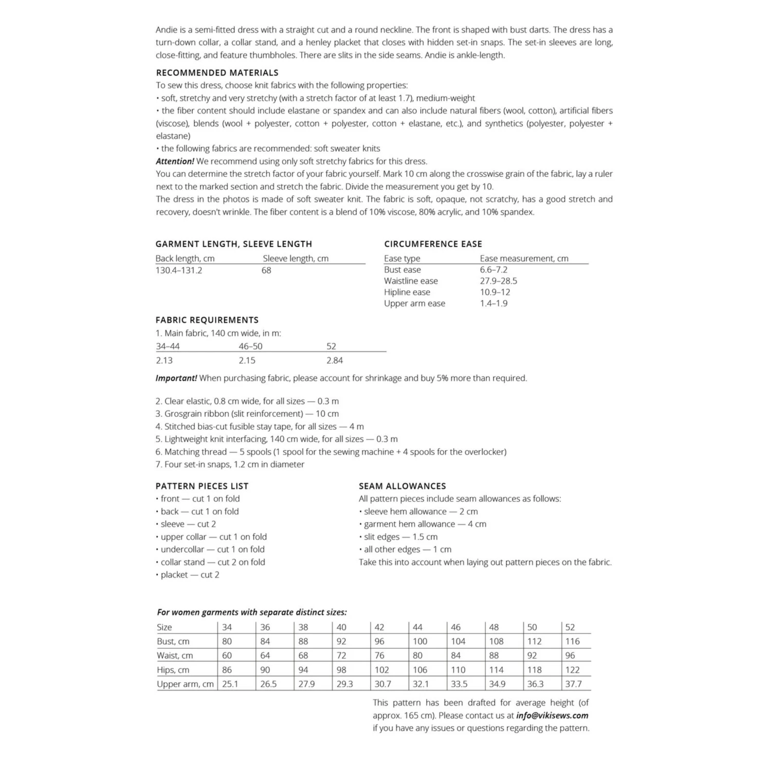 Vikisews - Andie Dress Sewing Pattern (UK 6-24) 5 Vikisews - Andie Dress Sewing Pattern (UK 6-24) - Image 3