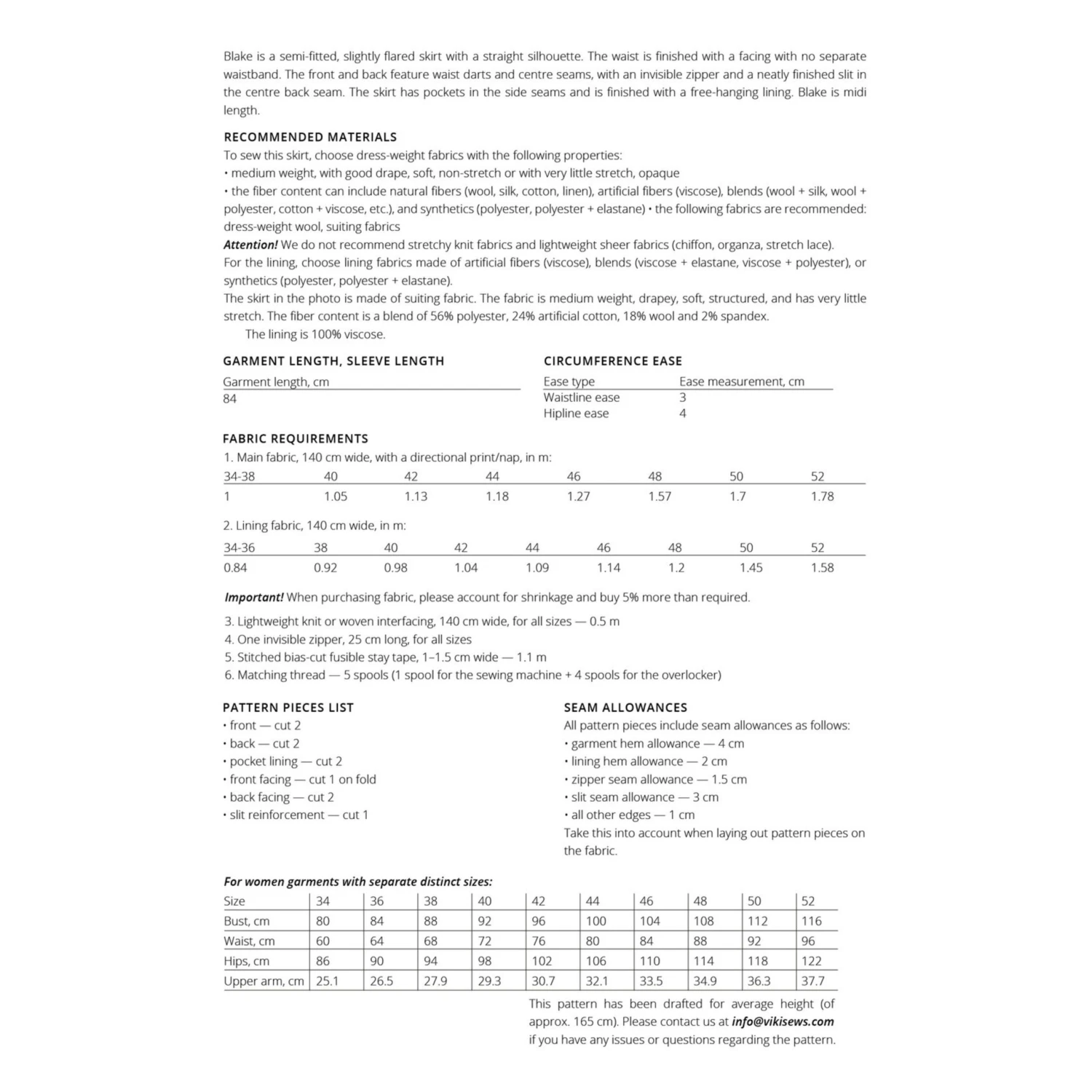 Vikisews - Blake Skirt Sewing Pattern (UK 6-24) 5 Vikisews - Blake Skirt Sewing Pattern (UK 6-24) - Image 3