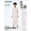Vikisews - Caroline Dress Sewing Pattern (UK 6-24) 1 Vikisews - Caroline Dress Sewing Pattern (UK 6-24) -Croft Mill Store vikisews caroline dress sewing pattern cover