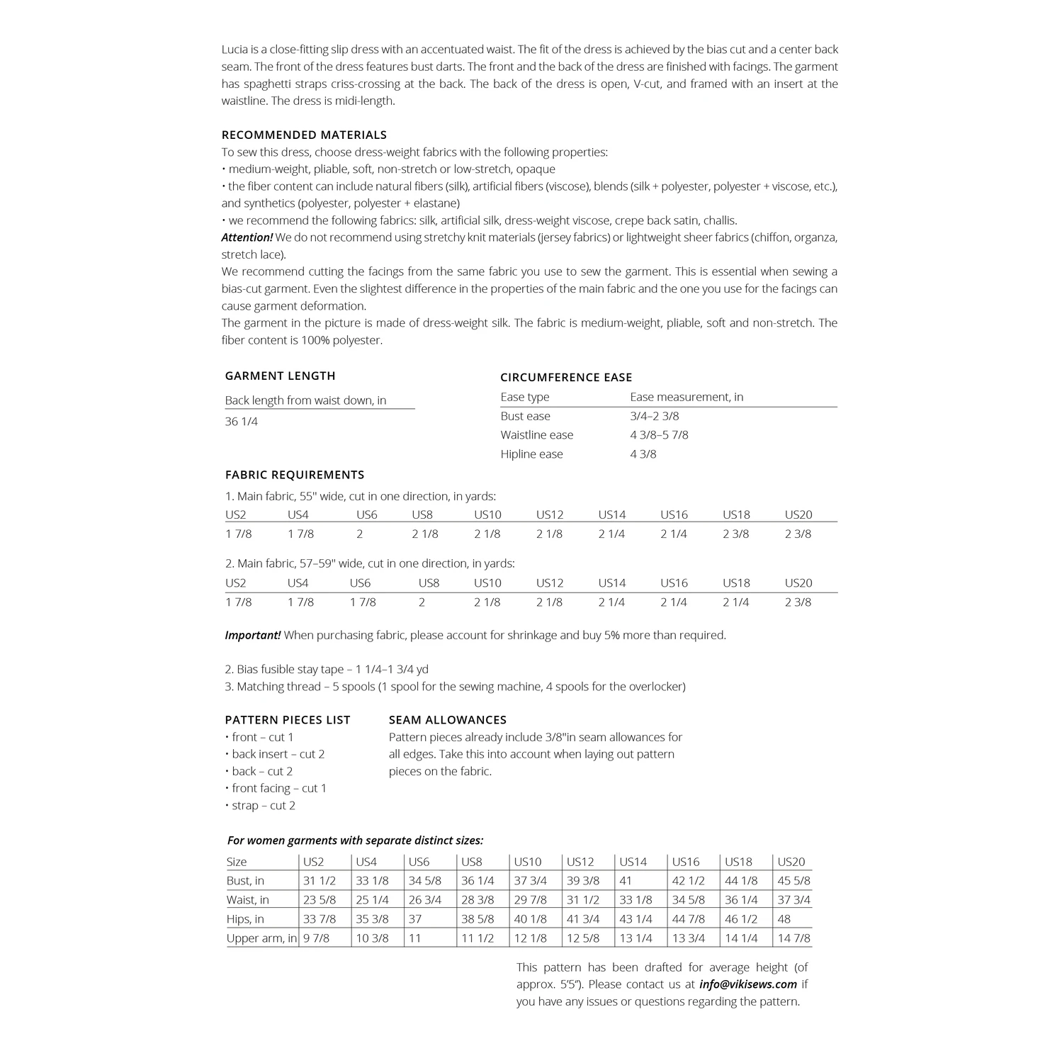 Vikisews - Lucia Dress Sewing Pattern (UK 6-24) 4 Vikisews - Lucia Dress Sewing Pattern (UK 6-24) - Image 2