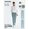 Vikisews - Men’s Oliver Trousers Pattern (UK 28-44) 1 Vikisews - Men’s Oliver Trousers Pattern (UK 28-44) -Croft Mill Store vikisews men s oliver trousers pattern cover