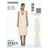 Vikisews - Stacy Dress Sewing Pattern (UK 6-24) 1 Vikisews - Stacy Dress Sewing Pattern (UK 6-24) -Croft Mill Store vikisews stacy dress sewing pattern cover