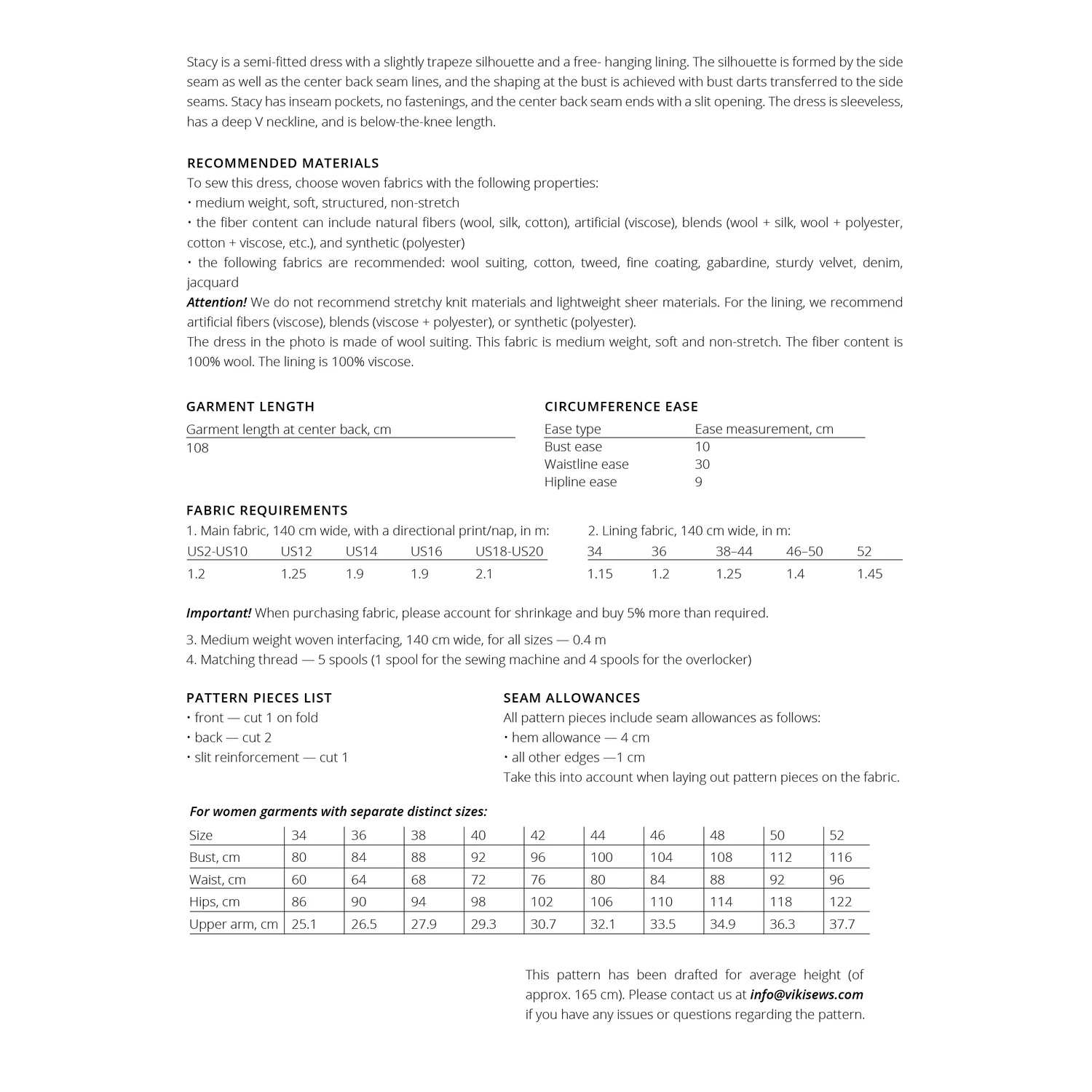 Vikisews - Stacy Dress Sewing Pattern (UK 6-24) 5 Vikisews - Stacy Dress Sewing Pattern (UK 6-24) - Image 3