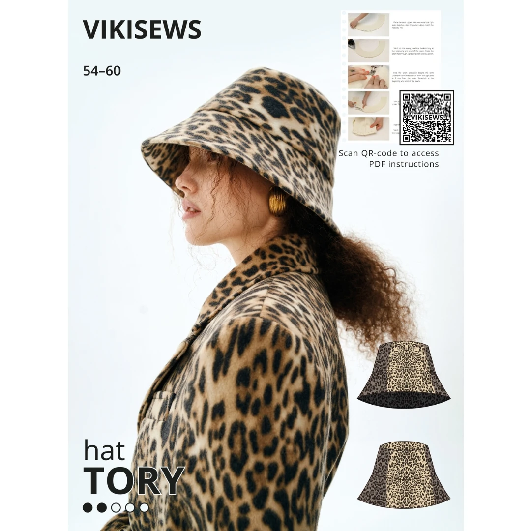 Vikisews - Tory Bucket Hat Pattern 3 Vikisews - Tory Bucket Hat Pattern