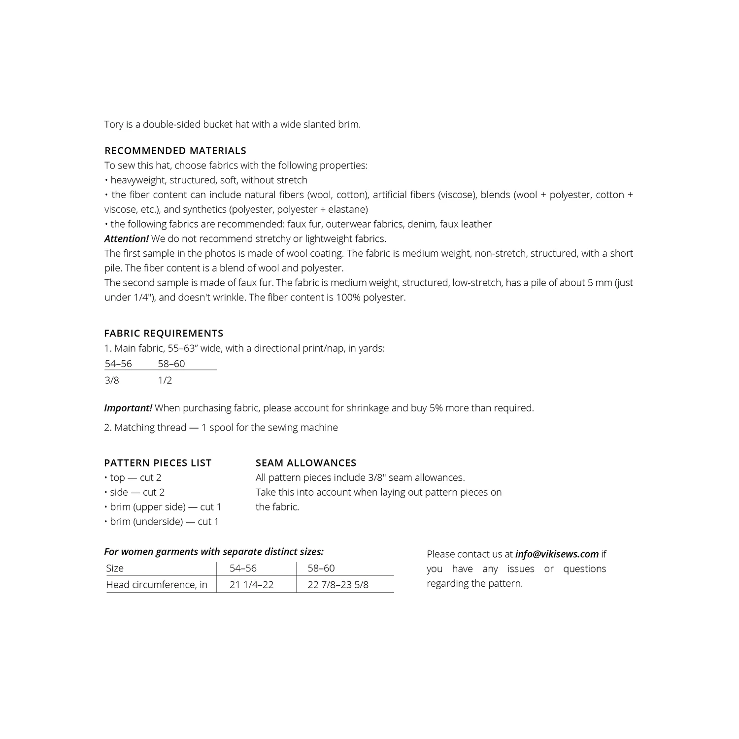 Vikisews - Tory Bucket Hat Pattern 4 Vikisews - Tory Bucket Hat Pattern - Image 2