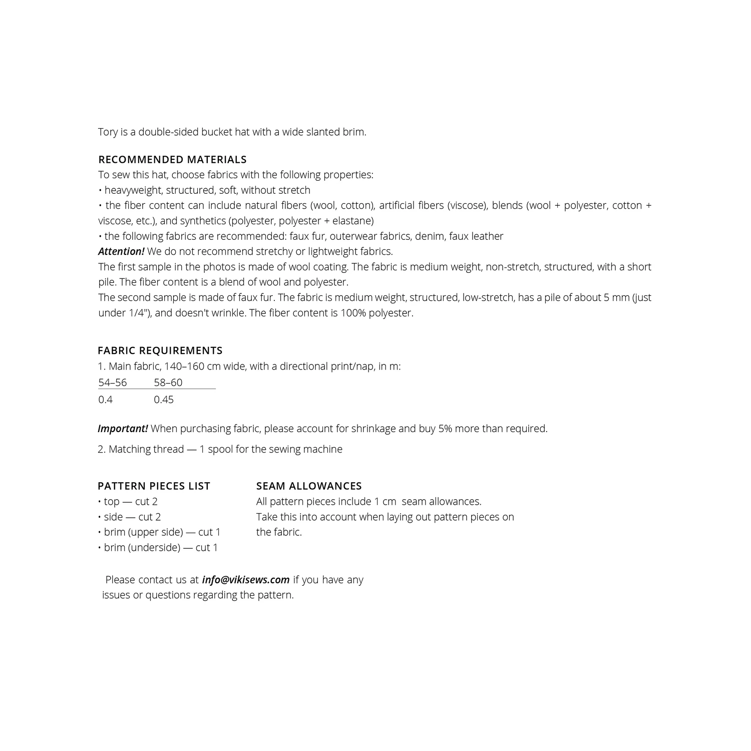 Vikisews - Tory Bucket Hat Pattern 5 Vikisews - Tory Bucket Hat Pattern - Image 3