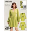 Vikisews - Violet Dress Sewing Pattern (UK 6-24) 2 Vikisews - Violet Dress Sewing Pattern (UK 6-24) -Croft Mill Store vikisews violet dress sewing pattern cover