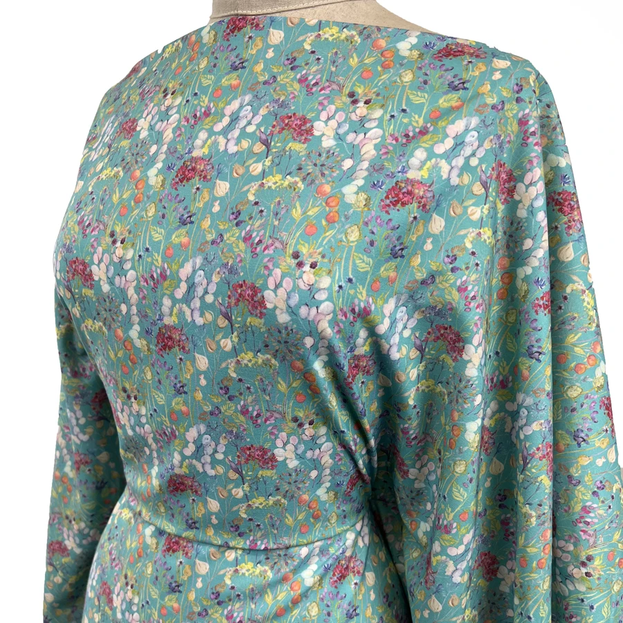 Voyage - Hedgerow Kingfisher Morlich Cotton 4 Voyage - Hedgerow Kingfisher Morlich Cotton - Image 2