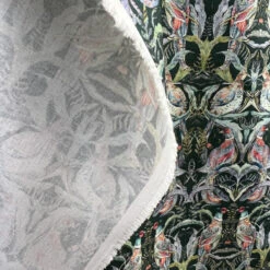 Voyage - Netherton Pomegranate Emerald Morlich Cotton 10 Voyage - Netherton Pomegranate Emerald Morlich Cotton -Croft Mill Store voyage netherton pomegranate emerald morlich cotton dress fabric drape