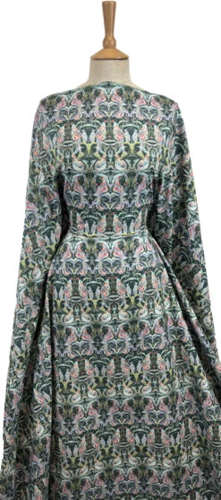 Voyage - Netherton Pomegranate Emerald Morlich Cotton 13 Voyage - Netherton Pomegranate Emerald Morlich Cotton -Croft Mill Store voyage netherton pomegranate emerald morlich cotton dress fabric mannequin