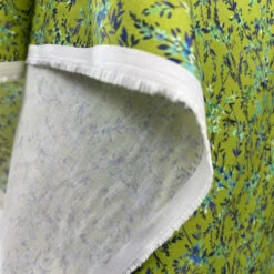 Voyage - Orivietta Zest Lime Morlich Cotton -Croft Mill Store voyage orivietta zest lime morlich cotton dress fabric drape