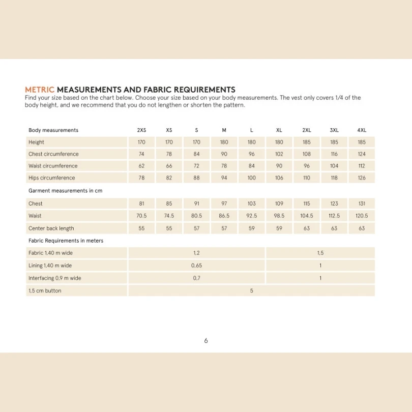 Wardrobe By Me - Men’s Pike Vest Pattern (Sizes 2XS-4XL) 5 Wardrobe By Me - Men’s Pike Vest Pattern (Sizes 2XS-4XL) - Image 3