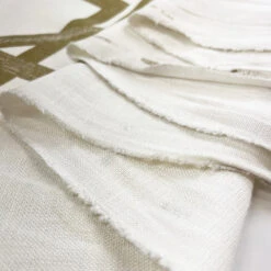 Harlequin Sumi 9 Harlequin Sumi -Croft Mill Store white and gold viscose linen fabric harlequin aphrodite fold