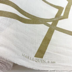 Harlequin Sumi 10 Harlequin Sumi -Croft Mill Store white and gold viscose linen fabric harlequin aphrodite roll