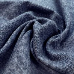 Great & British - Henry Blue 7 Great & British - Henry Blue -Croft Mill Store wool herringbone suiting fabric great and british henry blue cu