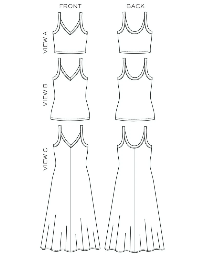 True Bias - Zoey Tank & Dress Pattern (Sizes 0-18) 12 True Bias - Zoey Tank & Dress Pattern (Sizes 0-18) - Image 10